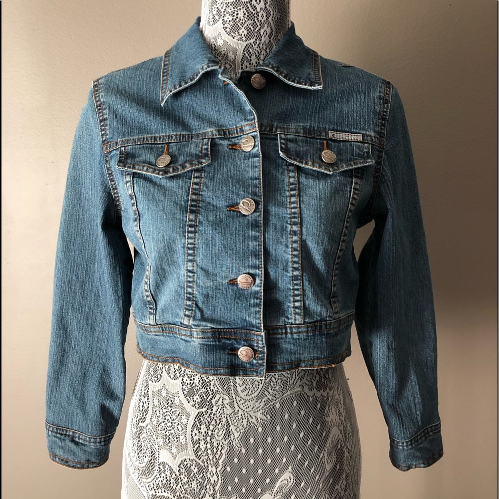 Cropped Blue Jean Jacket